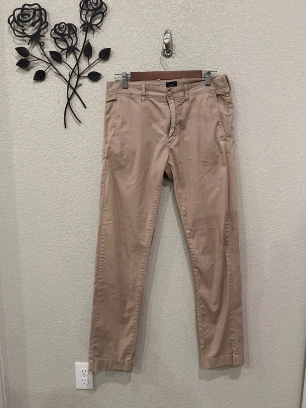 J.Crew 484 Slim Tapered-Fit Stretch Chino Pants Men’s 30x32 Khaki Tan